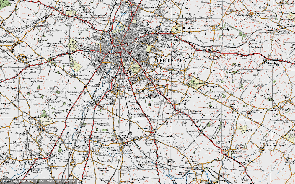 Old Map of South Knighton, 1921 in 1921