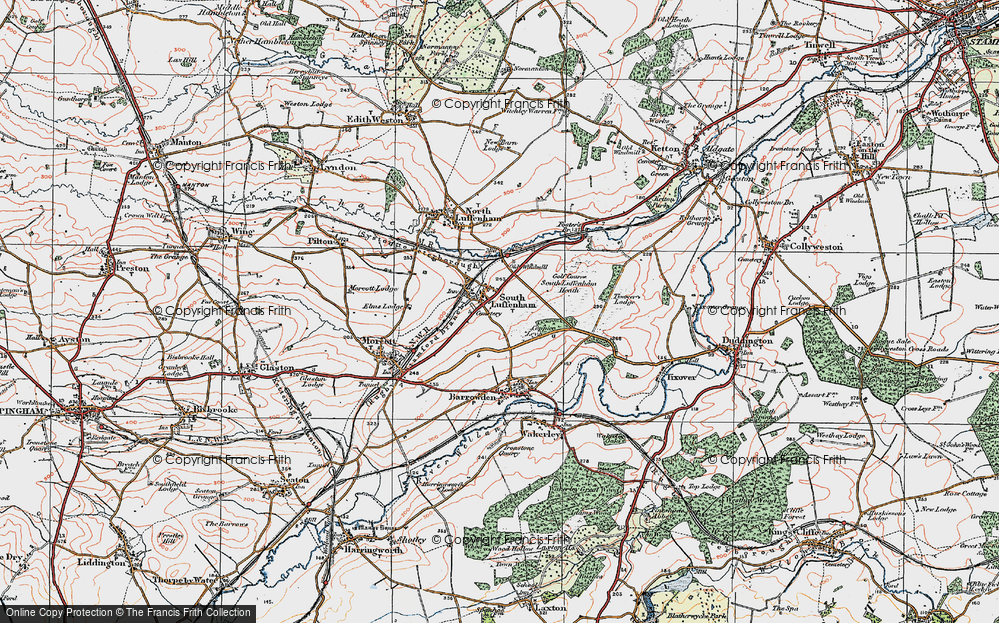 Old Map of South Luffenham, 1922 in 1922