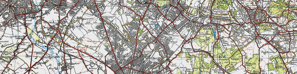 Old map of South Norwood in 1920