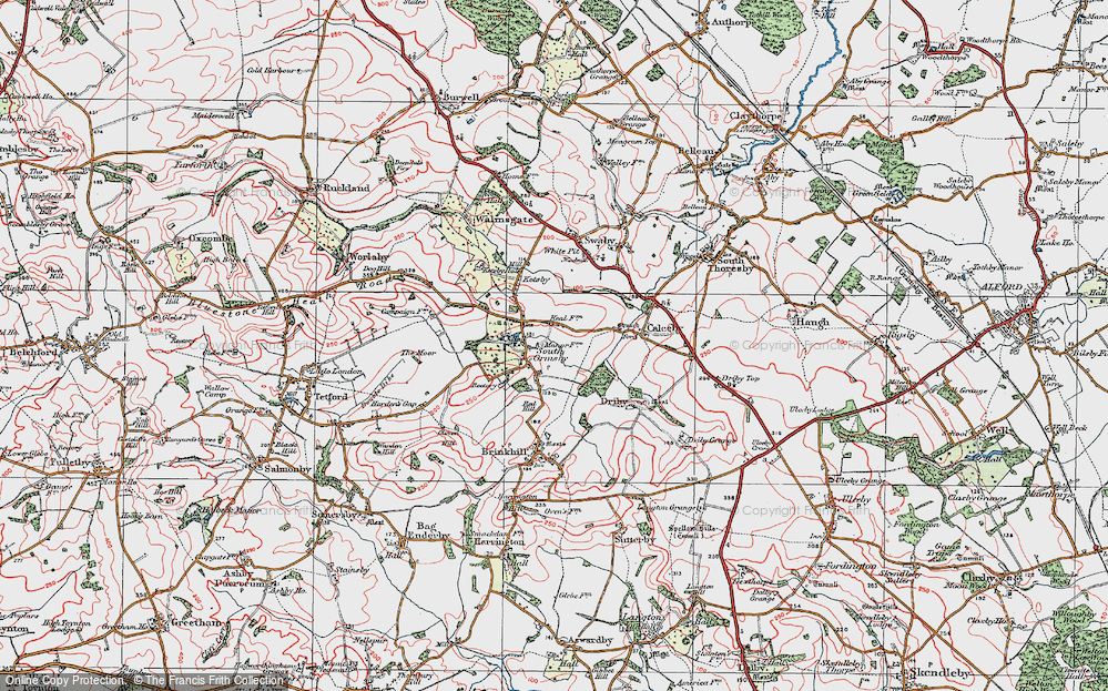 Old Map of South Ormsby, 1923 in 1923