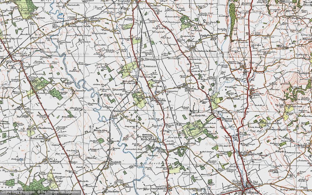 Old Map of South Otterington, 1925 in 1925