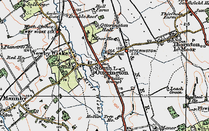 Old map of South Otterington in 1925