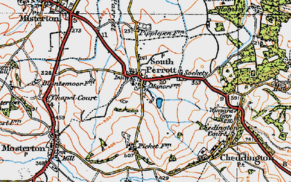 Old map of South Perrott in 1919