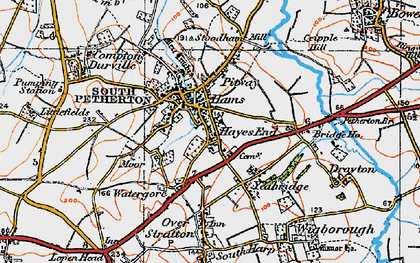 Old map of South Petherton in 1919