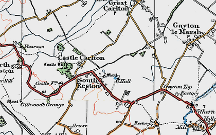 Old map of Gayton Top in 1923