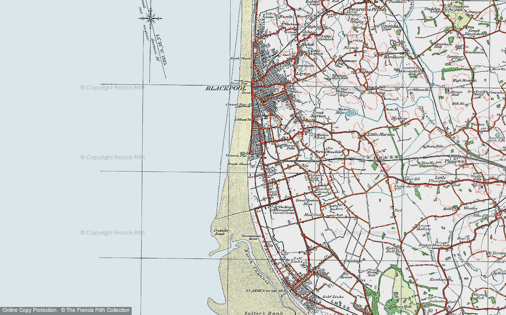 Old Map of South Shore, 1924 in 1924