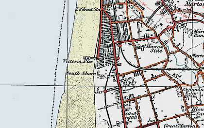 Old map of South Shore in 1924