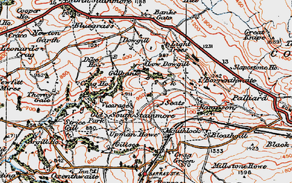 Old map of South Stainmore in 1925