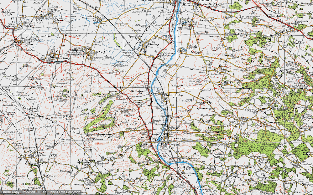Old Map of South Stoke, 1919 in 1919