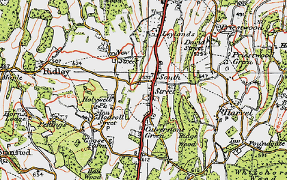 Old map of South Street in 1920