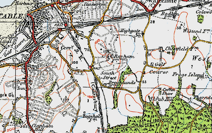 Old map of South Street in 1920