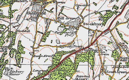 Old map of South Street in 1921