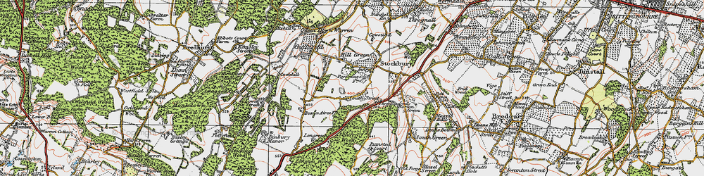 Old map of South Street in 1921