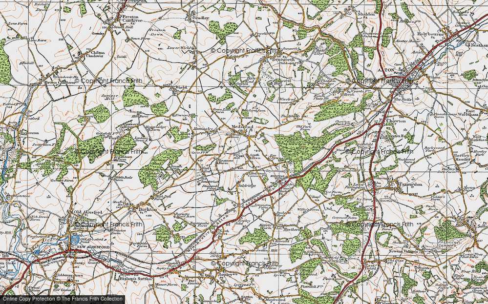 Old Map of South Town, 1919 in 1919