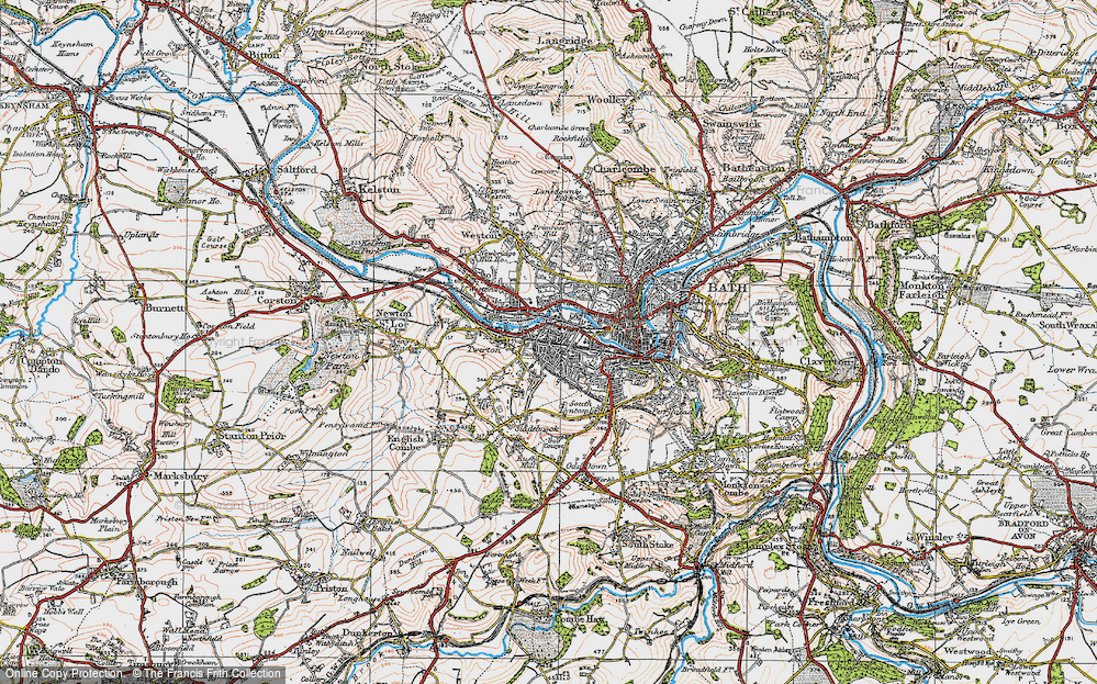 Old Map of South Twerton, 1919 in 1919