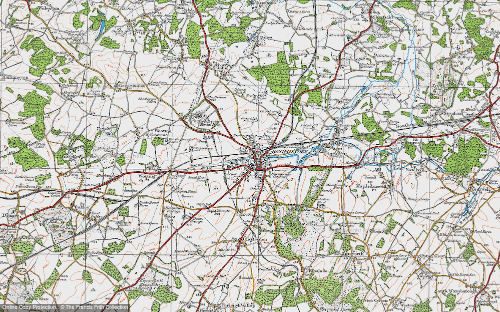 Old Map of South View, 1919 in 1919