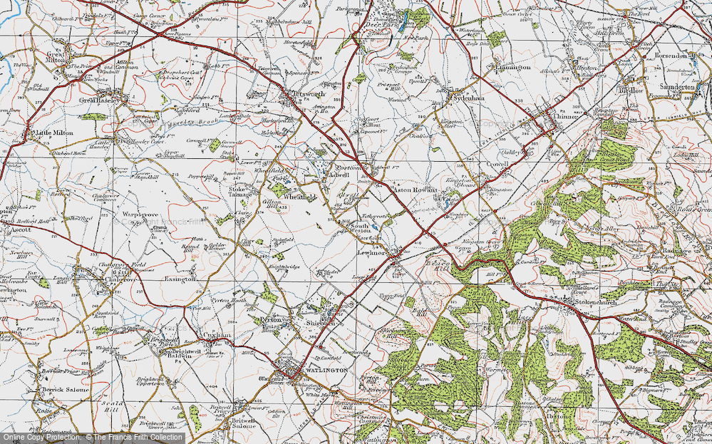 Old Map of South Weston, 1919 in 1919
