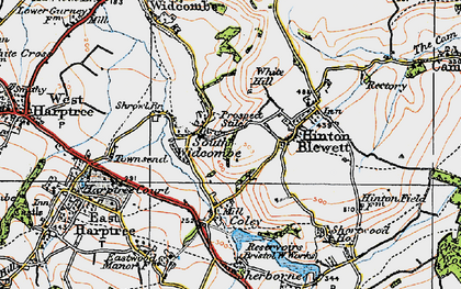 Old map of South Widcombe in 1919