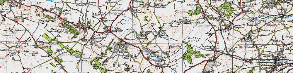 Old map of South Widcombe in 1919