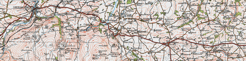 Old map of West Wyke in 1919