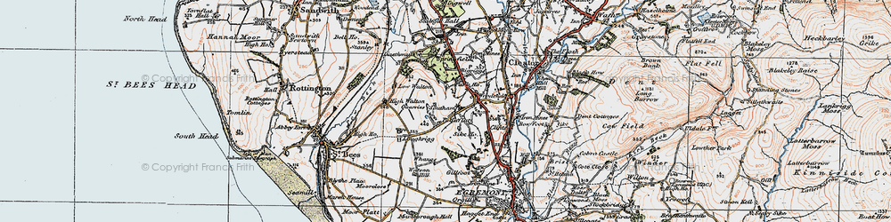 Old map of Southam in 1925