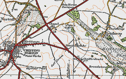 Old map of Southcombe in 1919