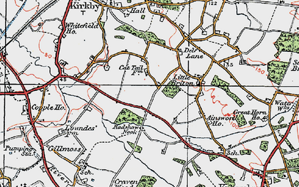Old map of Southdene in 1923