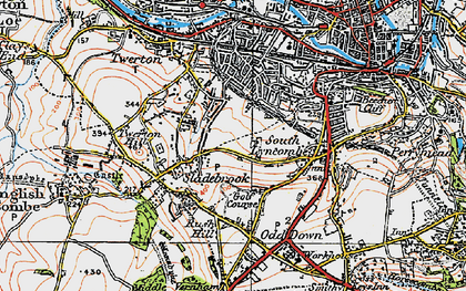 Old map of Southdown in 1919