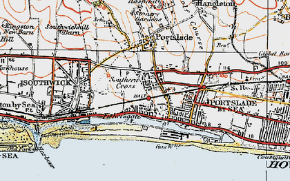 Old map of Southern Cross in 1920