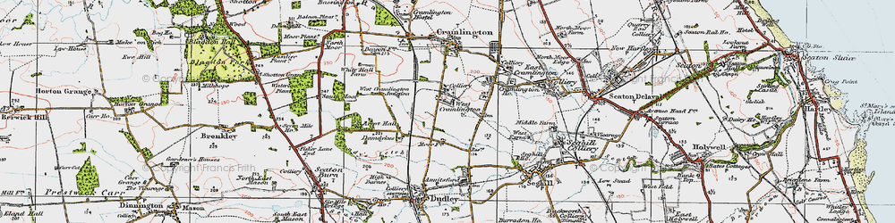 Old map of Southfield in 1925
