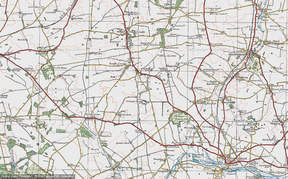 Old Map of Southgate, 1921 in 1921