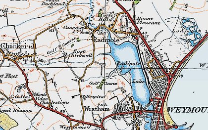 Old map of Southill in 1919