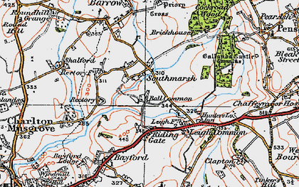 Old map of Southmarsh in 1919