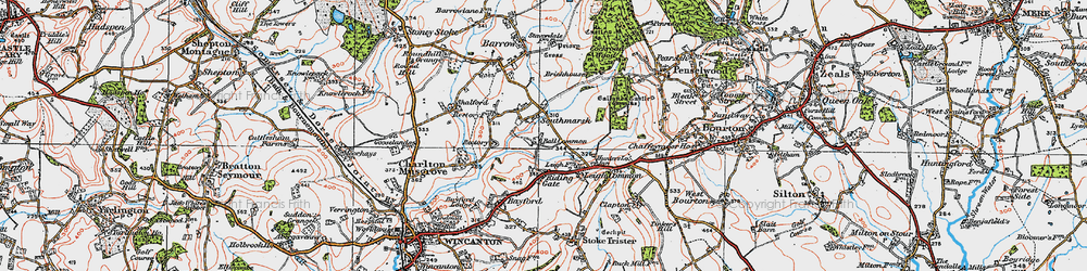 Old map of Southmarsh in 1919