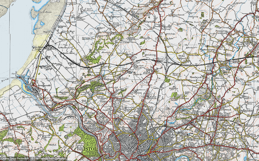 Old Map of Southmead, 1919 in 1919