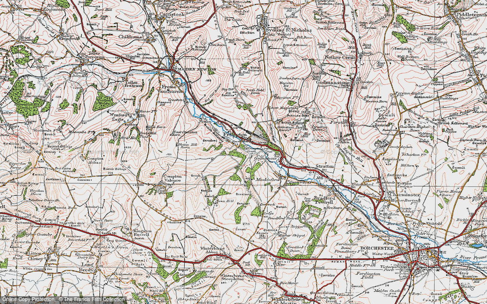 Old Map of Historic Map covering New Littlewood Fm in 1919