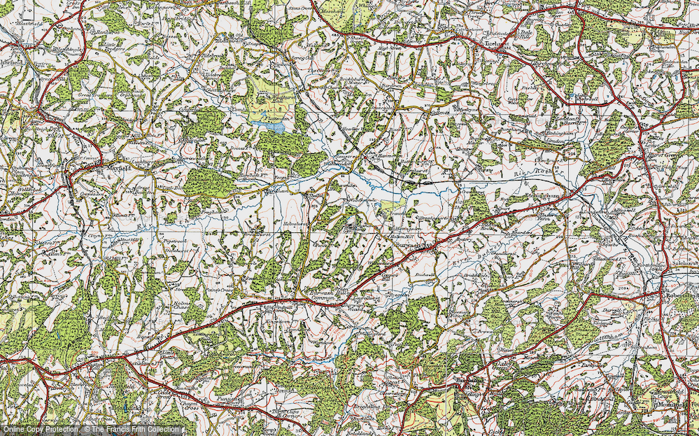 Old Map of Southover, 1920 in 1920