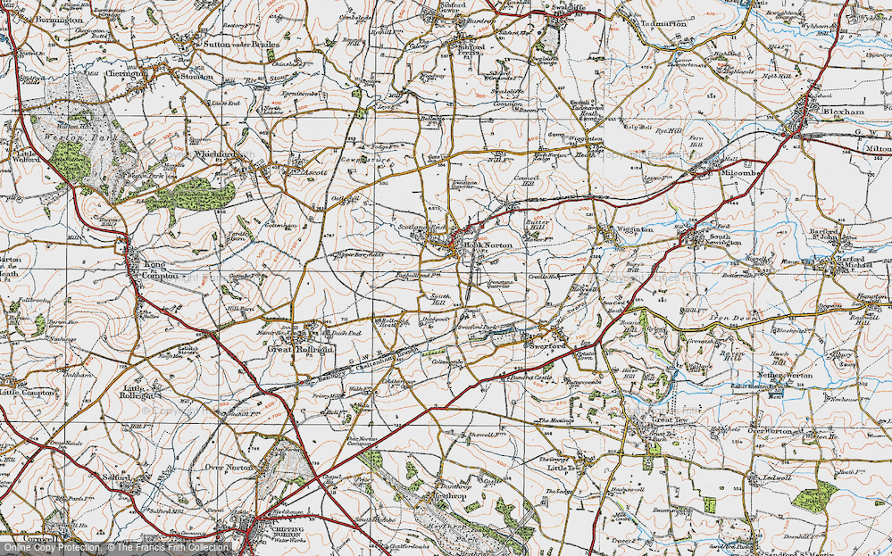 Old Map of Southrop, 1919 in 1919