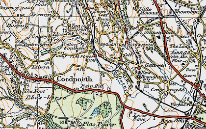 Old map of Barn Hill in 1921