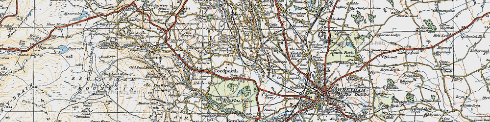 Old map of Barn Hill in 1921