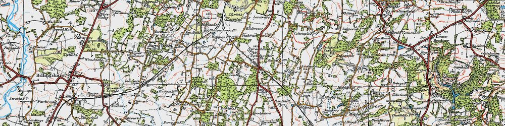 Old map of Southwater in 1920