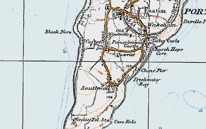 Old map of Southwell in 1919