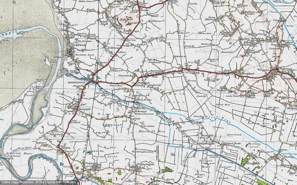 Old Map of Southwick, 1919 in 1919