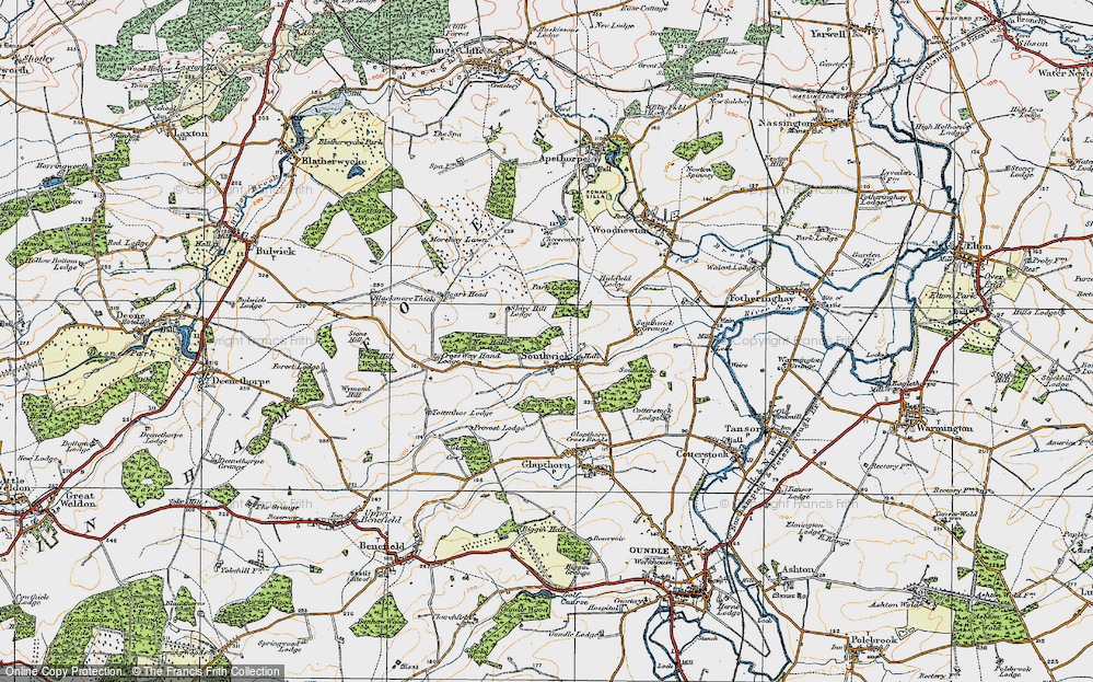 Old Map of Southwick, 1920 in 1920