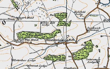 Old map of Southwick in 1920