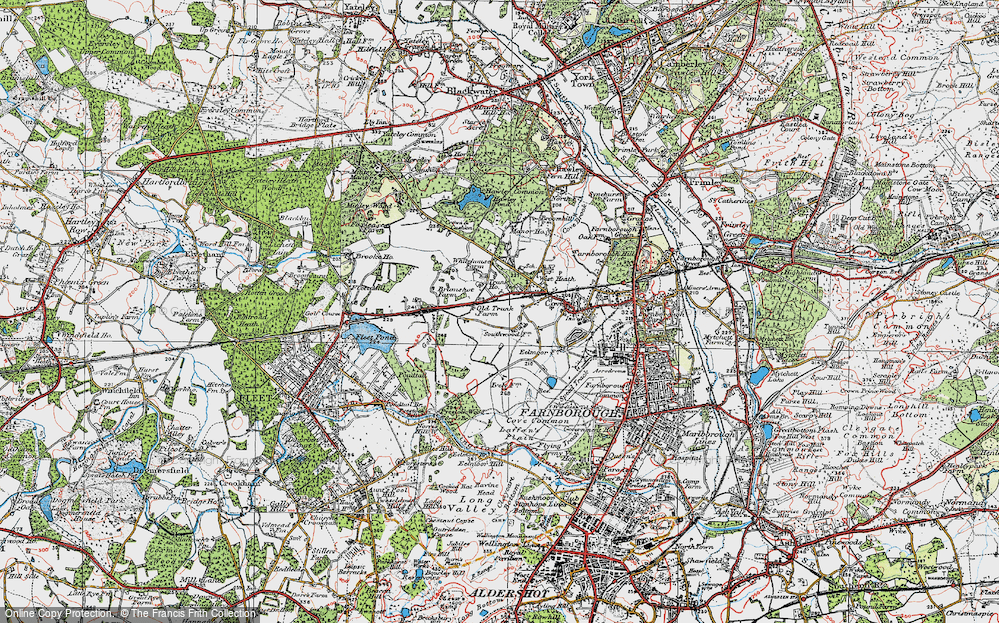 Old Map of Southwood, 1919 in 1919