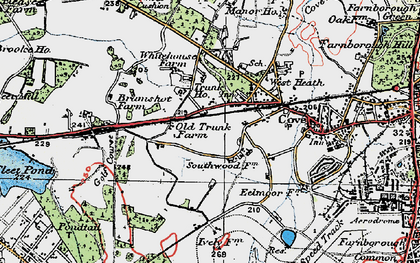 Old map of Southwood in 1919