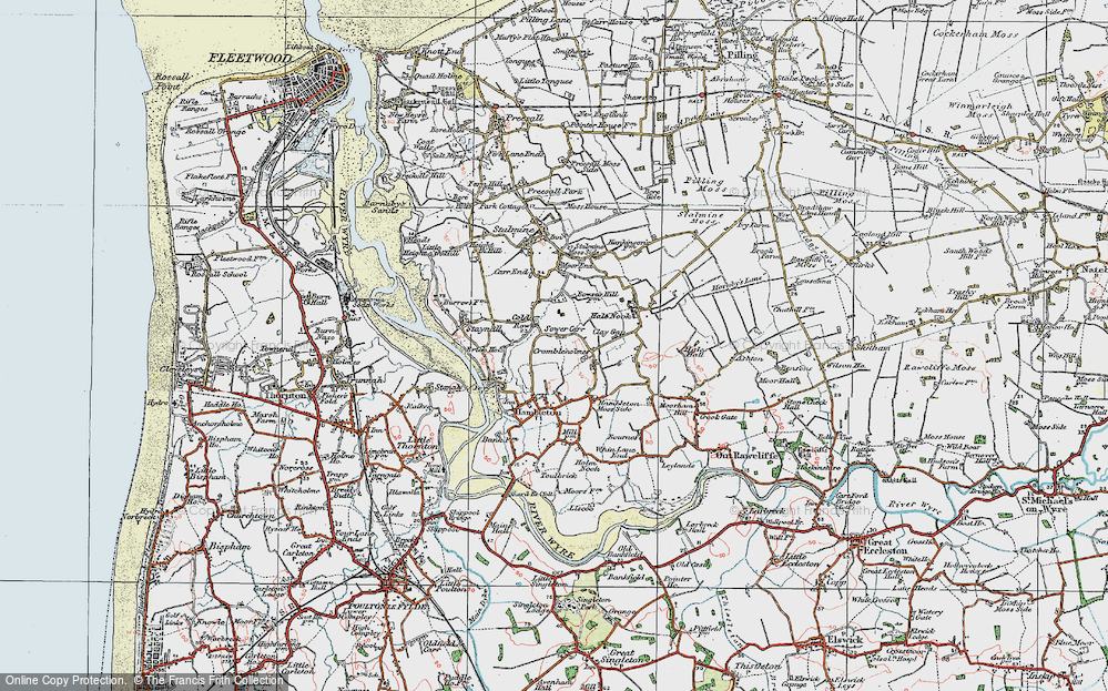 Old Map of Sower Carr, 1924 in 1924