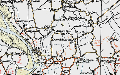 Old map of Sower Carr in 1924