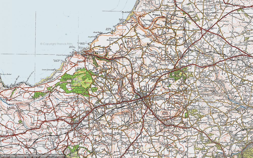 Old Map of Sparnon Gate, 1919 in 1919